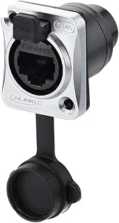 CNLINKO RJ45 Ethernet Industrial Connector, Panel Mount Receptacles Socket Jack, Outdoor Waterproof IP67, Fast Data