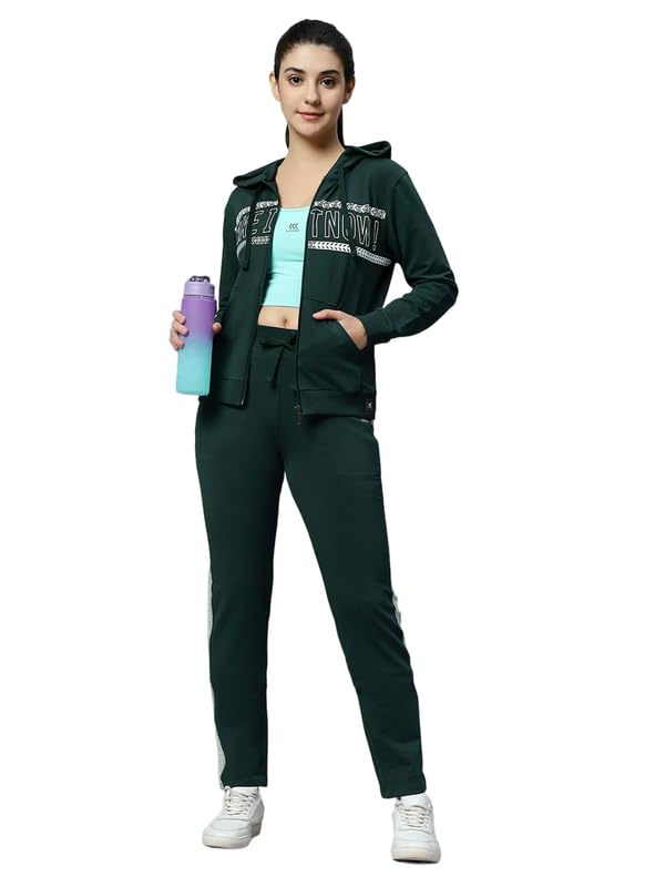 Image of Women's Cotton Printed Steel Blue Jacket with 2 Cross Pockets