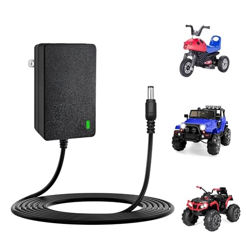 Universal 12V Battery Charger for Kids Ride On Toys, Electric Cars, Power Wheels, Motorcycles, ATVs