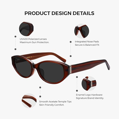 Image of Vintage Narrow Cat-Eye Sunglasses for Women Men, Exclusive Eyewear Brand of EssilorLuxottica