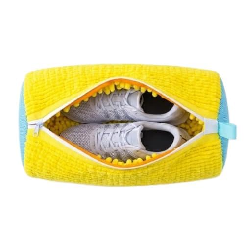 Shoe Washing Machine Bag, Reusable Mesh Laundry Bag for Washer and Dryer, Durable Zipper, 360° Deep Cleaning, Yellow-image-42