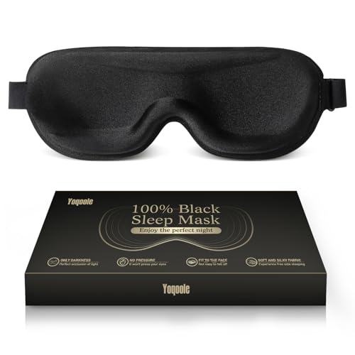 Yoqoole Sleep Mask for Side Sleepers, 100% Blackout Eye Mask