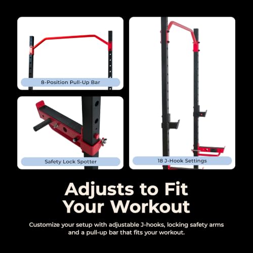 Sunny Health & Fitness Full Size Power Rack for Complete Strength Training - image 4