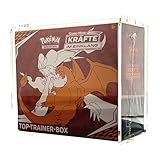 Protect Shield Acryl Box passgenau für alle Pokemon Top Trainer Boxen/Elite Trainer Boxen - magnetischer Verschluss kein Aufbau notwendig - Storage Box bietet eine sichere Lagerung der Produkte