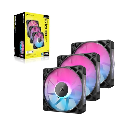 CORSAIR iCUE Link RX120 RGB 120mm PWM Fans – Triple Pack – Black - image 9