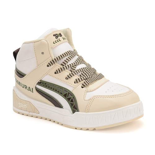 G&D Samurai Unisex Kids Shoes | Normal Padding with PVC Moulded Soft Sole | Synthetic Upper Breathable, Lightweight | Comfortable & Durable Stylish Indoor & Outdoor | Sneaker