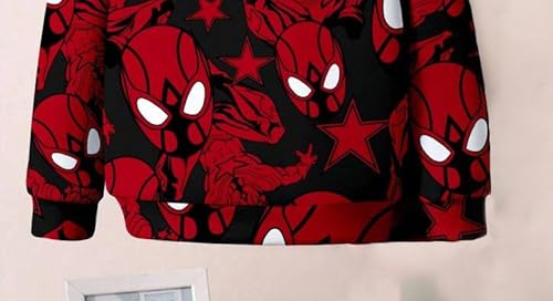 Image of Boys Humour and Comic Printed Long Sleeves Sweatshirt, Cotton Blend, Hooded Neck