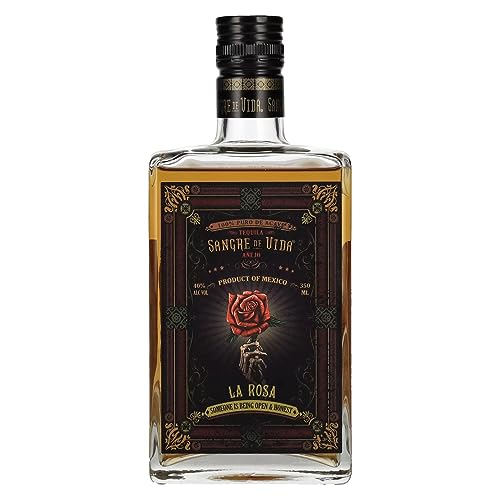 Sangre de Vida Loteria LA ROSA Añejo Tequila 100% de Agave 40% Vol. 0,35l