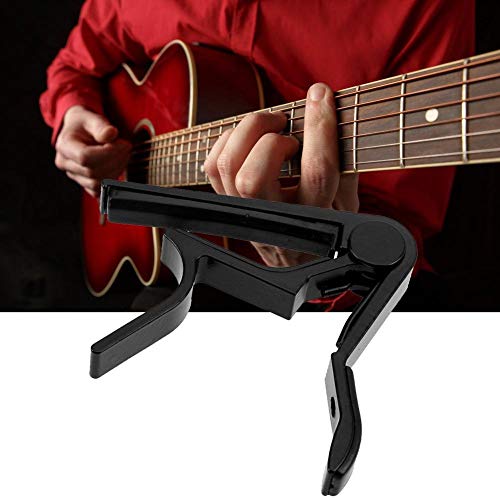 U/K Alloy Tune Clamp Key Trigger Capo pour guitare électrique acoustique Noir - Les Beatles, Paul McCartney, John Lennon, RIngo Starr, George Harrison U/K Alloy Tune Clamp Key Trigger Capo pour guitare électrique acoustique Noir – Image 4