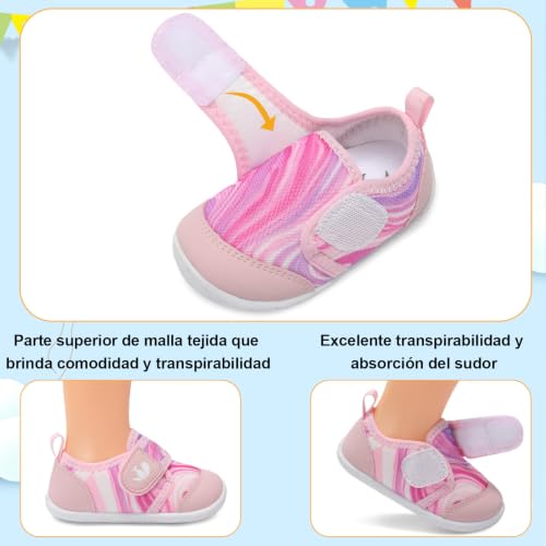 Image of FEETCITY Baby First Walking Shoes Boys Girls Infant Crib Shoes Breathable