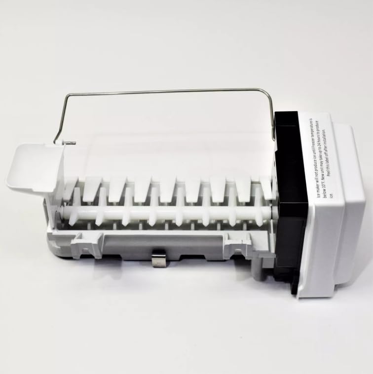 Refrigerator Ice Maker Assembly Replacement for Maytag MFI2269FRE00 MFI2269FRH00 MFI2269FRZ00 MFI2570FEE00 MFI2570FEH00 MFI2570FEZ00 MFI2269DRE00 MFI2269DRE01 MFI2269DRH00 MFI2269DRH01 MFI2269DRM00