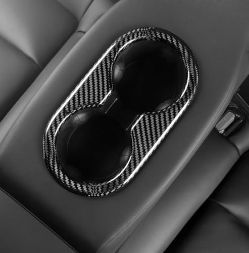 Cubierta marco portavasos trasero para Tesla Model 3 miniatura 2