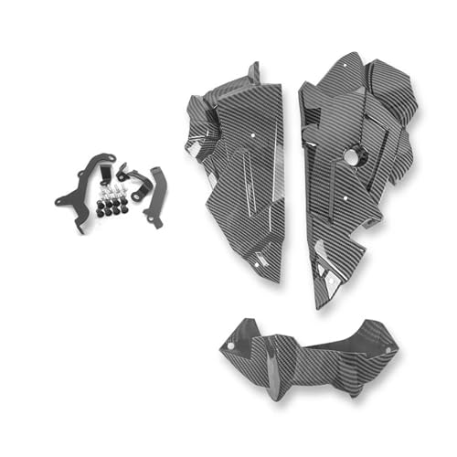 Carénage inférieur et becquet moteur moto MT-09 FZ-09 aspect carbone