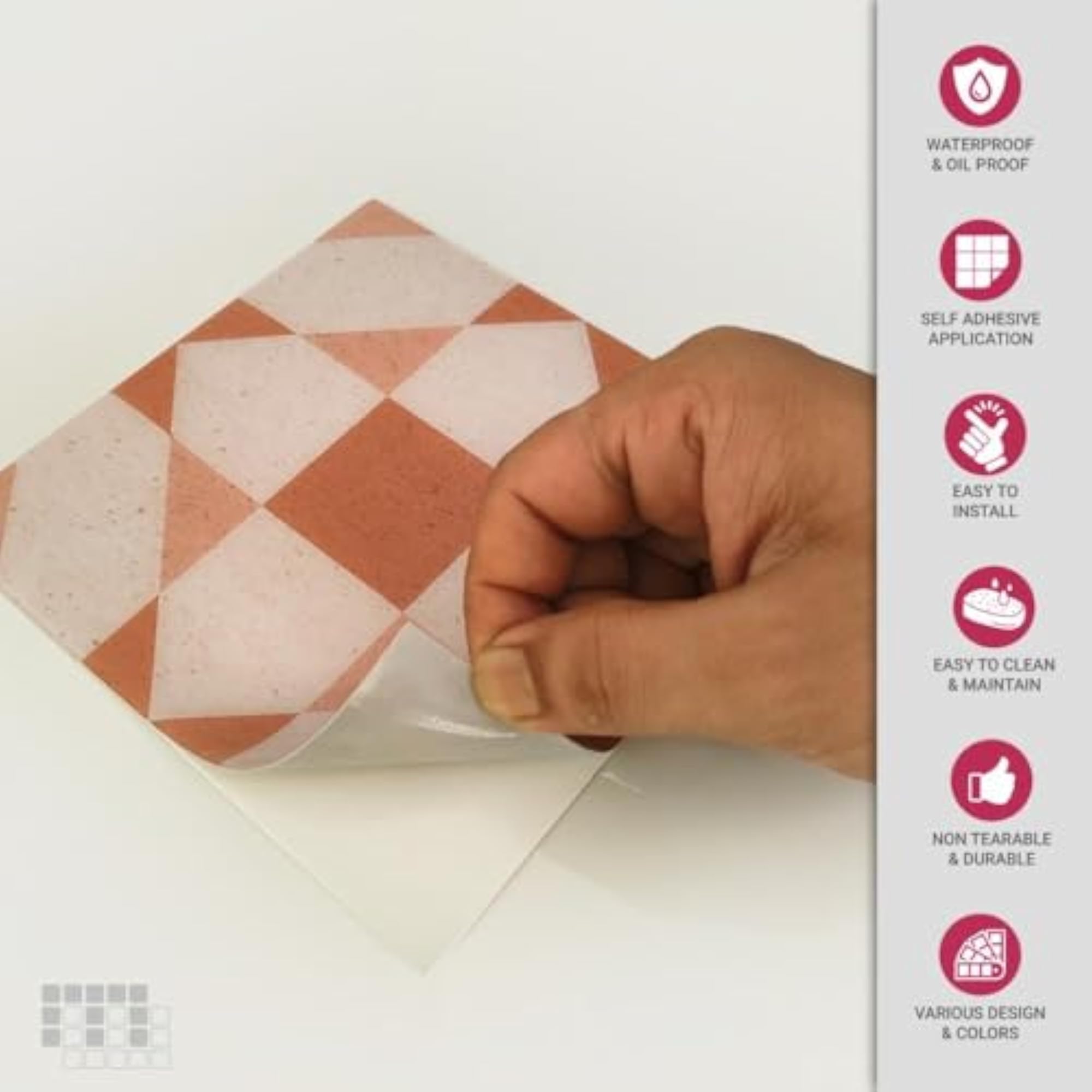 Transform Floors Instantly with Polyurethane Tile Stickers