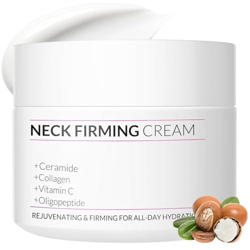 VicGFHS Neck Firming Creams for Tightening and Firming, Moisturizer Face Cream with Collagen, Hyaluronic Acid, Day & Night Anti-Aging Skin Tightening Cream for Neck, Décolleté & Face – 1.7Fl Oz