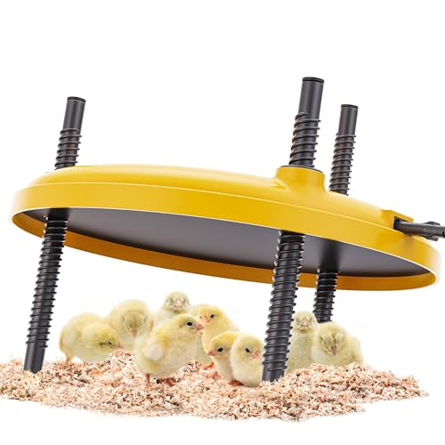 Chick Heat Plate-Chicken brooder Chicken Coop Heater 35W 12x12 with Adjustable Temperature Safe Heating Plate for Baby Chicks and Poultry Warmth