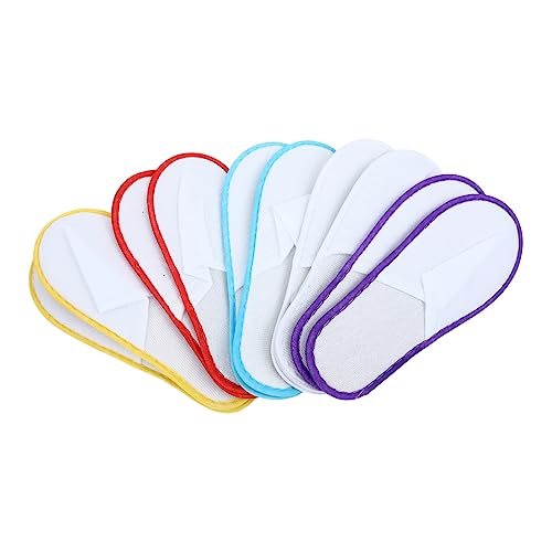 Ipetboom 20 Pairs Disposable Hotel Slippers Spa Guest Slippers Soft Closed Toe One-time Use Unisex