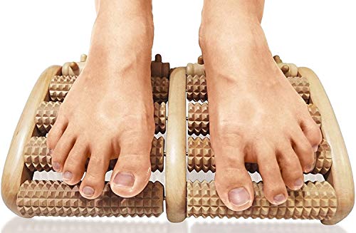 Genericb Large Dual Foot Massager Roller - Unique Gifts for Men, Women, Mom, Dad, Teacher - Original Shiatsu Massage for Foot, Leg, Back - Relax & Relieve Foot Pain, Plantar Fasciitis, Stress Relief