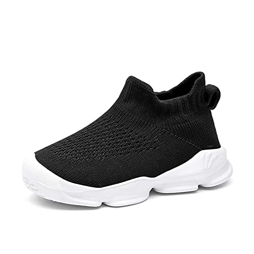 Eliogn Kids Fashion Sneakers Breathable Mesh Socks Shoes Lightweight Running Shoes for Boys and Girls (Toddler/Little Kid)