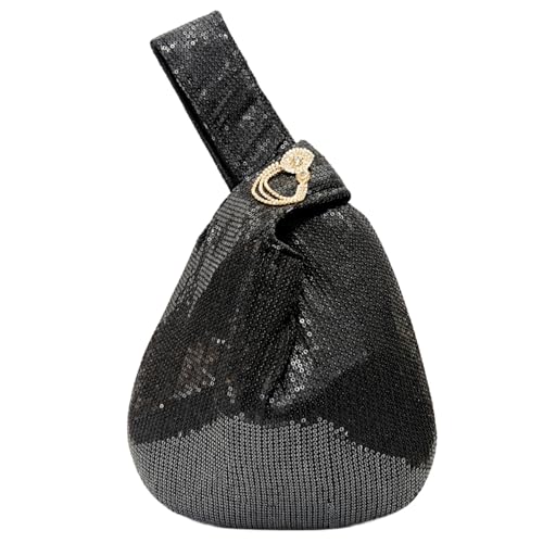 Image of Signature Potli Bag for Women - Sequin Knot Detail | Wedding & Cocktail Festive Statement Ethnic Handbag