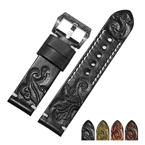 Bracelet de montre en cuir fait main FYXT, le cadeau vintage pour homme