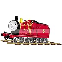 9 Inch James Red No. Number 5 Thomas The Tank Engine & Friends Removable Wall Decal Sticker Art Home Decor 9 inches Wide by 4 inches Tall