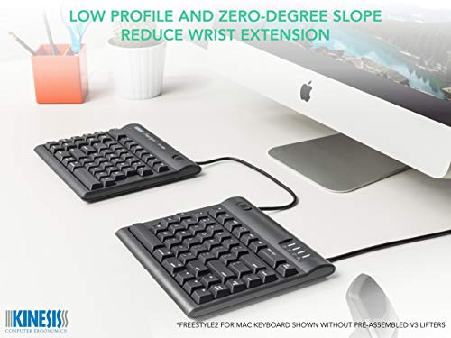 Image of KINESIS Freestyle2 Ergonomic Keyboard w / VIP3 Lifters for Mac (9 inch Separation)