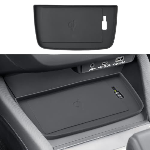 Center Console Wireless Charging Mat for 2026 Subaru Forester - Silicone Non-Slip Charger Area Protective Mat Compatible with 2026 Forester All Trim Accessories