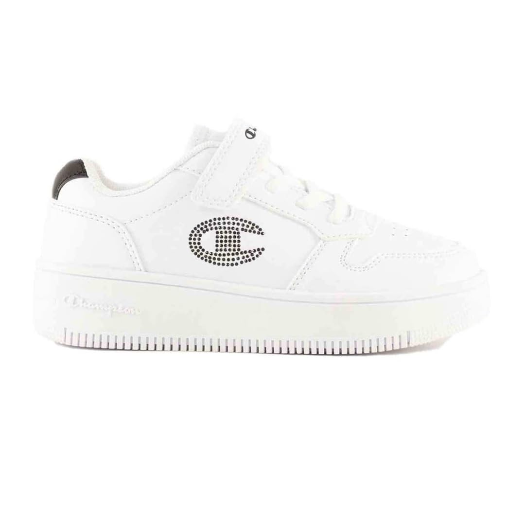 Basket Champion Fille Rd18 Platform Glitter 31 blanche chaussure résistante et lavable
