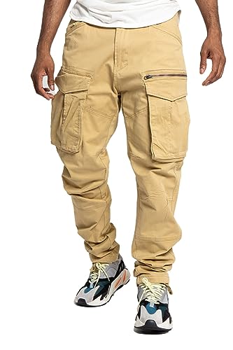 Men's Utility Cargo Pocket Cotton Jogger Pants