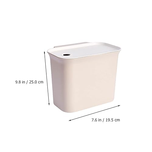 Miniatura 3 de ZELKON Trash Can Bedroom Trash Can Kitchen Bathroom Trash Can Small Trash Can Wall-Mounted Waste Bin (Color  Blue)