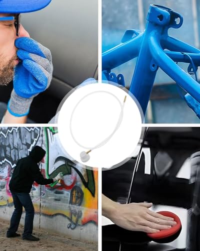TPZORJX 3PCS Sprühdosen Verlängerung, sprühschlauch,60 cm Aerosoldüse mit 360-Grad-Verlängerungsschlauch für Sprühdosen und Sprühfarbwerkzeuge mit äußerem Gewinde,sprühkopf spraydose