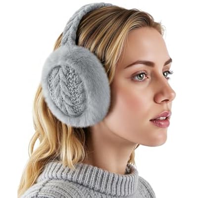 Clothirily Winter EarMuffs for Women, Faux Fur ...