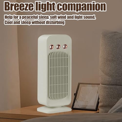 Climatiseur portable de bureau et mini ventilateur oscillant compact - 4