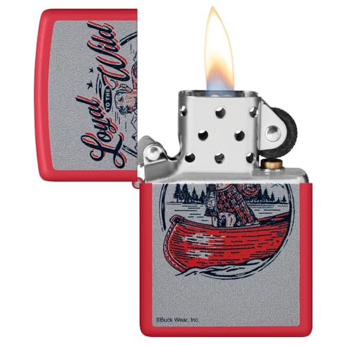 Encendedor Zippo personalizado con grabado rojo mate miniatura 6