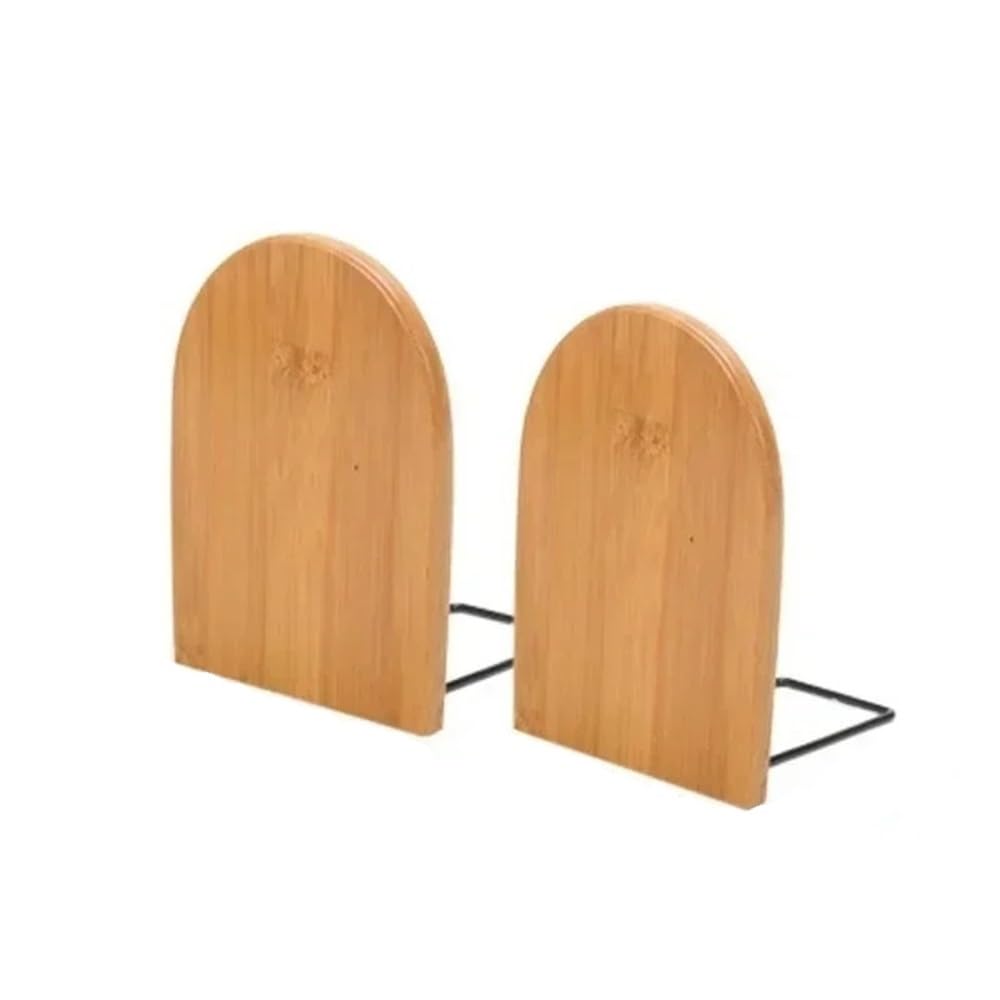 Book Organizer Book Ends for Shelves, Non-Slip Bookends, Heavy Duty Bookend Support for Books and Movies Bookshelf Accessories(Small)