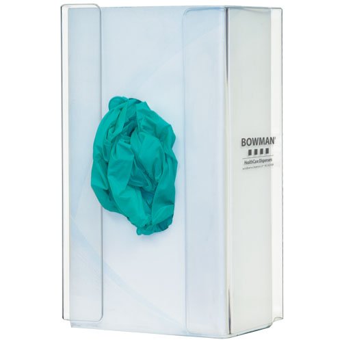 BOWMAN - Glove Box Dispenser - Single with Flexible Spring 5.70"W x 9.85"H x 3.95"D (2 Pack)