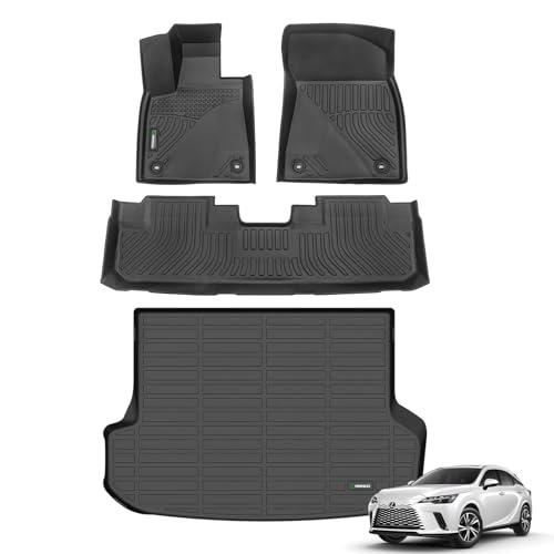 ANBINGO-�t���A�}�b�g&�J�[�S���C�i�[ 2016-2022 ���N�T�X RX RX350 RX450h (RXL�p�ł͂���܂���)�S�V��ی� TPE ����~�� �����ԃt���Z�b�g �J�X�^���J�[�}�b�g�A�N�Z�T���[ - �u���b�N