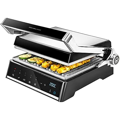 Parrilla eléctrica Cecotec Rock?nGrill Smart con Apertura 180º Cover