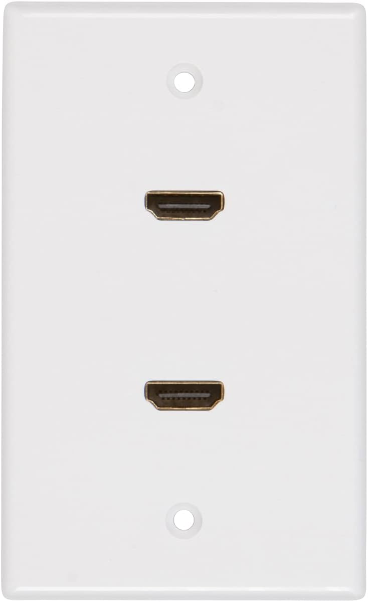 Buyer's Point 2 Port HDMI Wall Plate [UL Listed] Insert