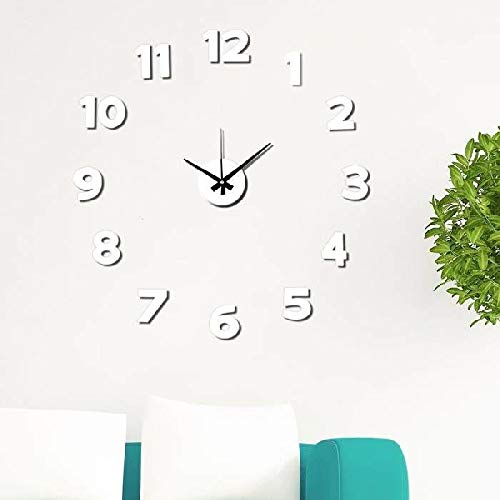 Dcasa Adhesivo Pared Relojes de Chimenea Decoración del hogar Unisex Adulto, Color, única