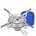 Réchaud gaz Portable de Camping,Mini Réchaud à Gaz,Alliage De Titane Réchaud De Camping,Vent Brûleur avec Sac De Rangement pour Randonnée Camping Escalade Pêche Picnique BBQ