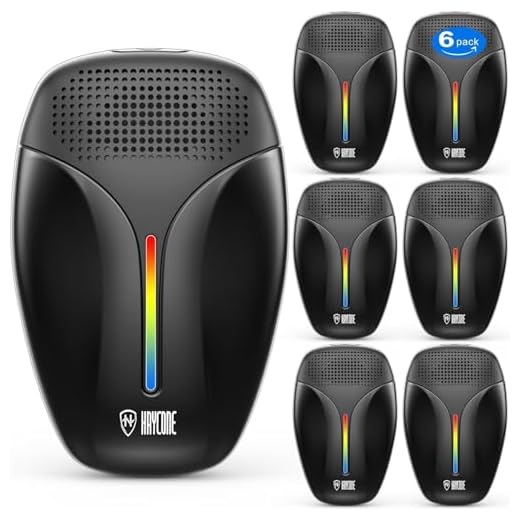 Upgraded Ultrasonic Repeller & Insect Indoor Repeller,Ultrasonic and Repellent for Roach,Rodent,Mouse,Bugs,Mosquito,Mice,Spider,Ant,3 Mode Switching,6 Packs