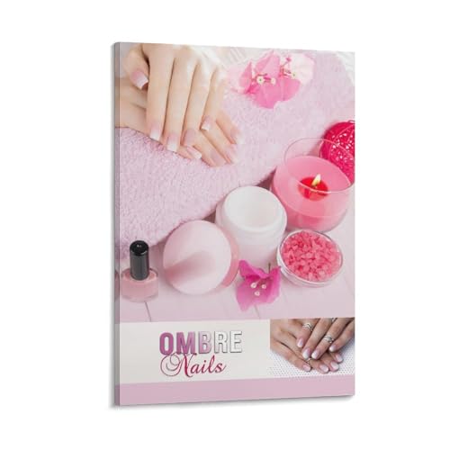 JubilantJive Beauty Ombre Nails Poster Canvas Wall Art Poster For
