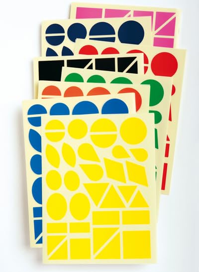 Nathan 321327 Geometric Shapes Maxi Stickers, Multi Color