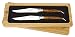 Produktbild Laguiole en Aubrac - 2er Set Laguiole Steakmesser aus Frankreich - Griff Teakholz - Stahl glänzend