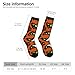 XZDWPY pattern of fox Unisex Mid-Calf Socks 2 Black-1 Polyester Skin-Friendly Moisture-Wicking Fashionable Crew Socks