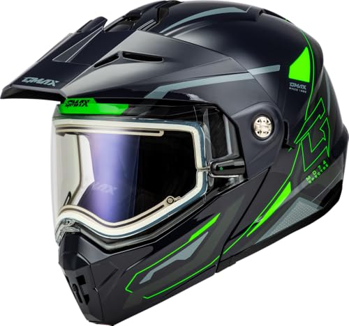 Gmax MD-74S Modular Electric Shield Snowmobile Helmet Anti-Fog Lens for Winter Riding