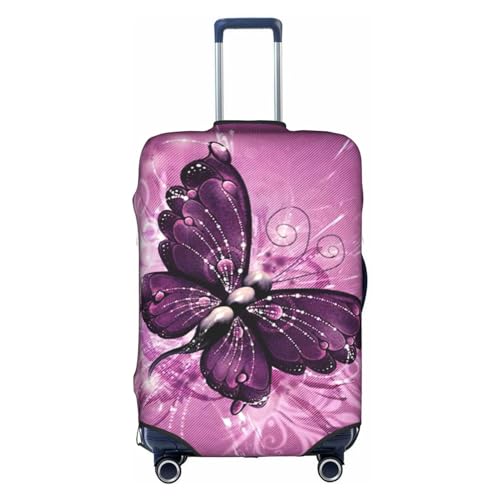 Housse de protection valise extensible motif papillon taille S