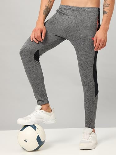 Image of TECHNOSPORT Men's Slim Fit Active Running Track Pant - (MPP681-123-P) Pack of 1